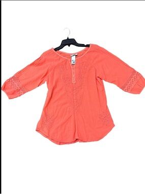 caamano Cotton  Peruvian Blouse Tunic Size Medium Nwt
